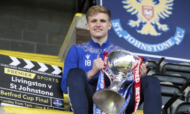 St Johnstone's Ali McCann pictured ahead of the Betfred Cup final against Livingston at Hampden Park which is live on Premier Sports.