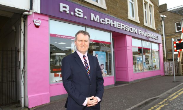 Allan Gordon, managing director of Davidsons Chemists, which owns RS McPherson in Broughty Ferry.