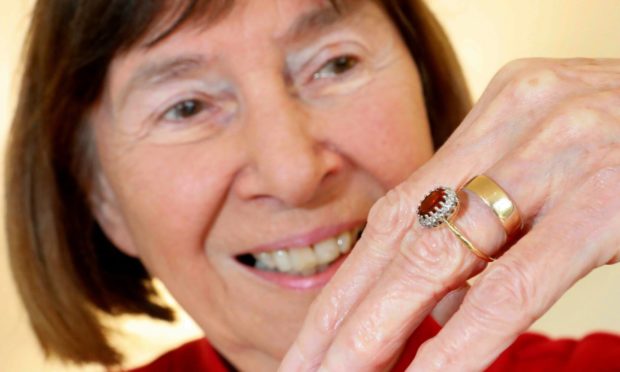 Dorothy Nicoll from Broughty ferry has had her engagement ring returned to her after 33 years.