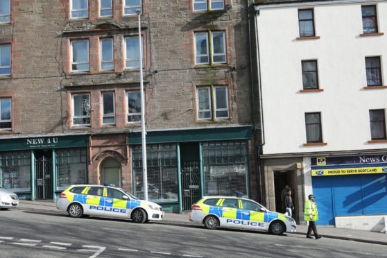 Police were in the Hilltown on Thursday morning.