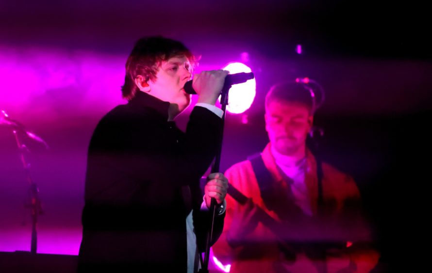 Lewis Capaldi performing at Fat Sam's in 2019