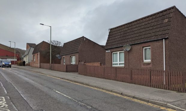 The sheltered housing on Kinghorne Road. Dundee.