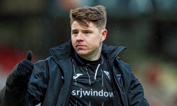 DUNFERMLINE, SCOTLAND - FEBRUARY 29: Dunfermlines Kevin Nisbet at full time during a Ladbrokes Championship match between Dunfermline Athletic and Dundee United, at East End Park, on February 29, 2020, in Dunfermline, Scotland. (Photo by Ross Parker / SNS Group)