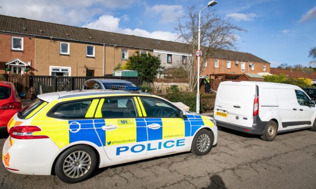 Police activity on Uist Road, Glenrothes.