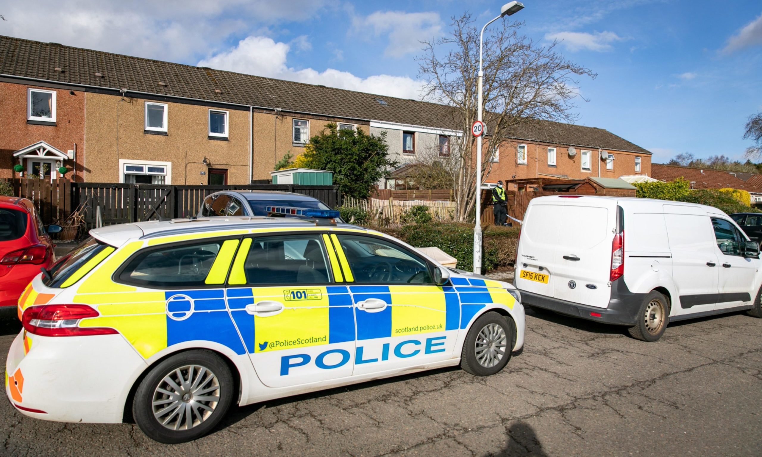 Police activity on Uist Road, Glenrothes.