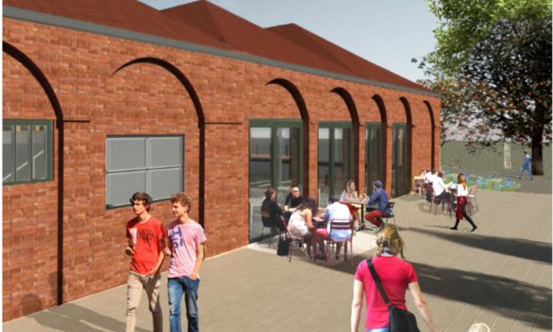 An artist's impression of how the Silverburn Park flax mill will look.