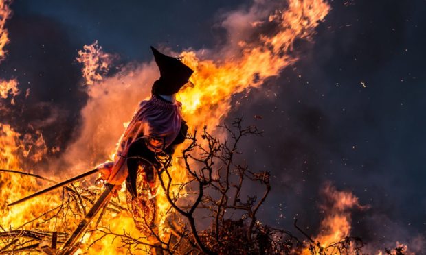 Burning a witch effigy is a Danish midsummer tradition