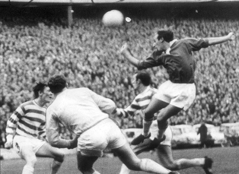 Henry Hall against Celtic in 1969.