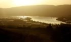 Flooding on the River Tay from Kinnoull Hill, Perth, in previous years.