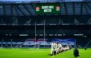 Players from both teams take the knee but others chose to stand before the Calcutta Cup game.
England v Scotland, Guinness Six Nations, Rugby Union, Twickenham Stadium, London, UK - 6 Feb 2021; 12c3ef64-5059-49c3-ba2d-ce83e20cad92