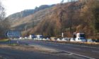 Queues form on the A90 after a person was struck by a vehicle