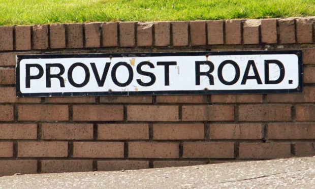 Provost Road, Dundee sign