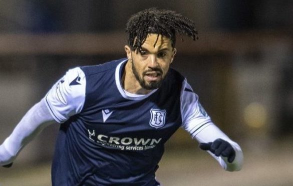 Dundee winger Declan McDaid in action against Inverness.