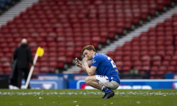 Liam Craig after winning a cup final at last.