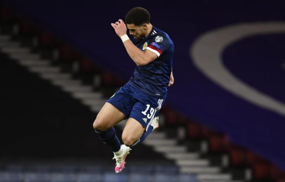 Che Adams played a starring role as Scotland blitzed the Faroe Islands.