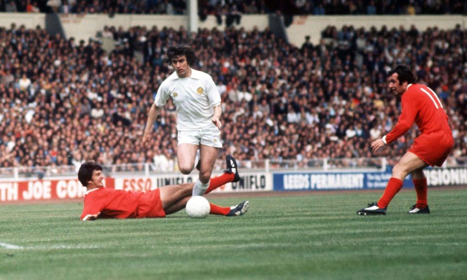 The late football legend Peter Lorimer was a distant relation of the wife of his Leeds manager Don Revie.