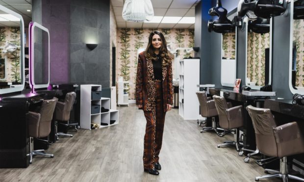 Charlie Taylor in one of her salons.