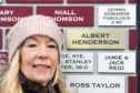Carol McKenzie proudly shows off a brick at Gayfield, named after her father and former club manager Albert Henderson.