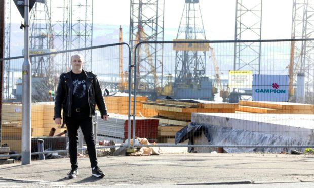 Dave Nicoll at the site of the former Ellengowan estate.