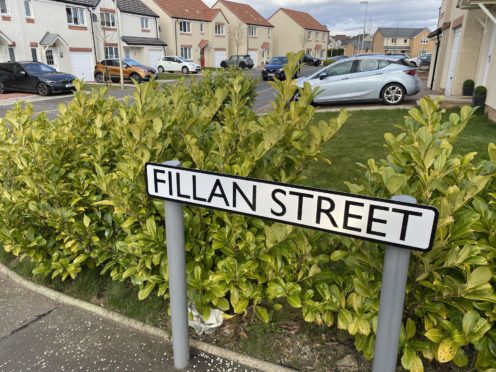 Fillan Street in Dunfermline where the attempted double theft took place.