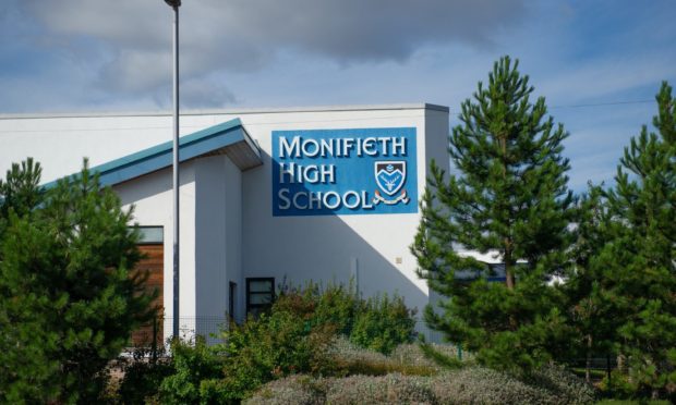 Telegraph News - Dundee - Ross Gilmore story; CR0013037 GV's of Monifieth High school Panmurefield Rd, Monifieth, Dundee. Picture Shows; general view (GV) of Monifieth High School, Panmurefield Road, Monifieth, 15th August 2019. Pic by Kim Cessford / DCT Media