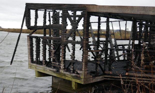 The aftermath of the Loch Leven blaze.