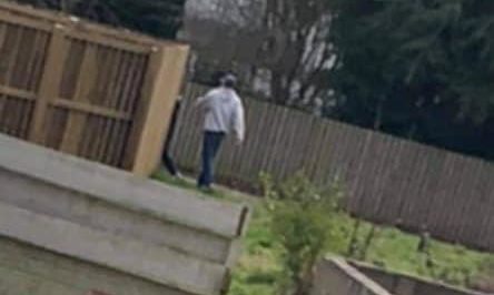To go with story by James Simpson. Concerns about another potential dog theft. Picture shows; His dog Luna and one of them reportedly involved in the incident.. Huntly Place, Douglas, Dundee. Supplied by Mikey Morrison Date; 14/03/2021