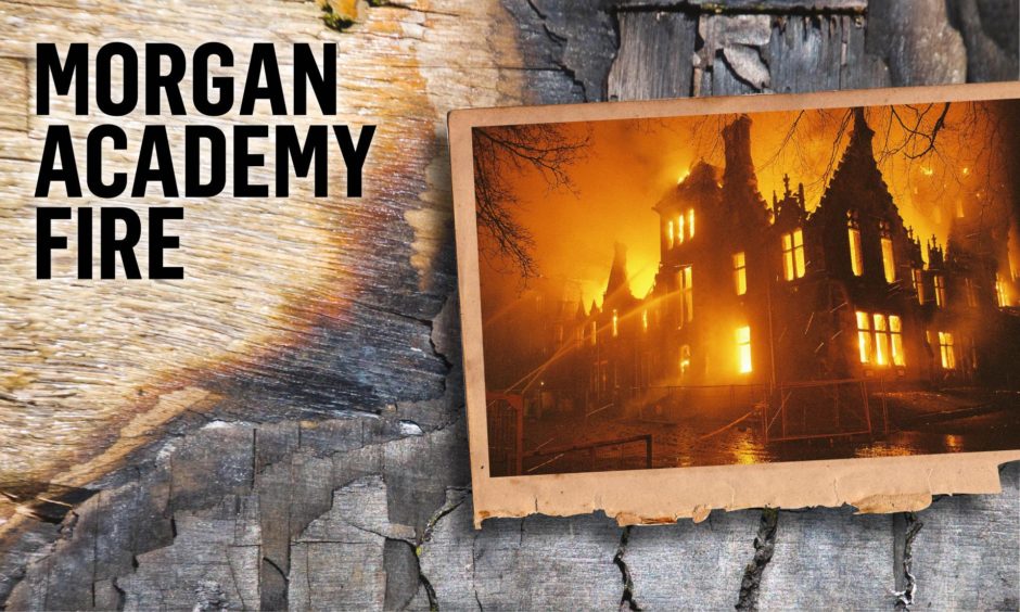 Fire ripped through Morgan Academy in March, 2001.