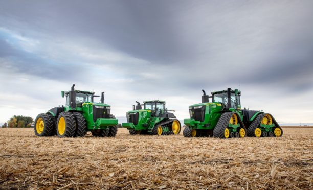 Some tractors from the new range.