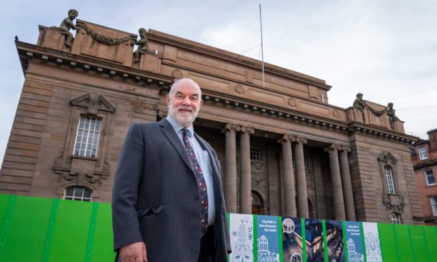 Perth and Kinross Council leader Murray Lyle outside Perth City Hall.