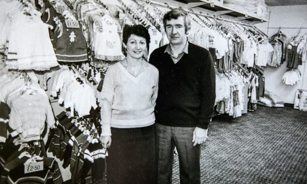 David Stewart in one of his shops in the heyday of the business.