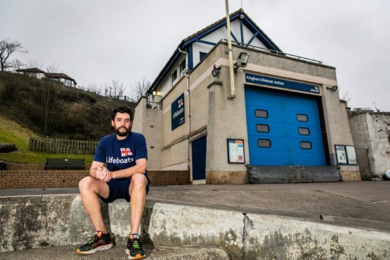 RNLI volunteer Ralph was delighted to have raised so much.