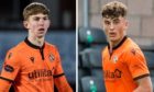 Dundee United kids Kai Fotheringham and Lewis Neilson.