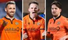 Dundee United strikers Nicky Clark, Lawrence Shankland and Marc McNulty.