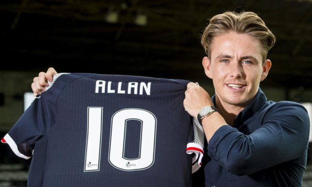 Scott Allan was nearly unveiled as a Dundee player again.