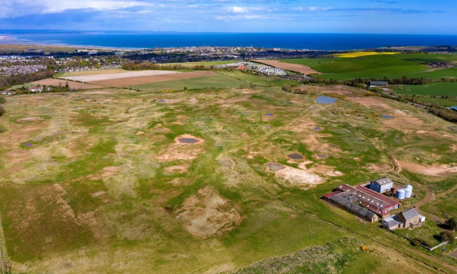 The site of the Feddinch Mains golf resort near St Andrews.