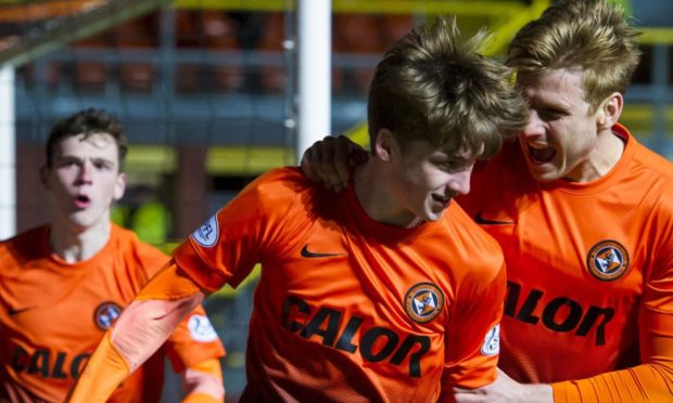 Ryan Gauld and Stuart Armstrong as Dundee United team-mates.