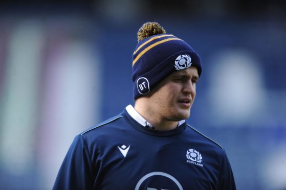 Scotland lock Scott Cummings.