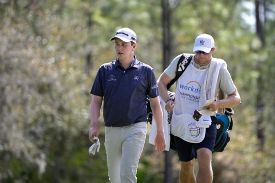 Scotland's Robert MacIntyre and his caddie, Fifer Mike Thomson.