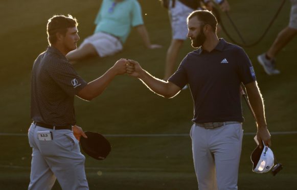 Dustin Johnson and Bryson DeChambeau at the Players last week.