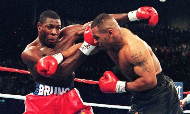 Frank Bruno and Mike Tyson fought twice against each other and both men have buried the hatchet after a tender reunion.
