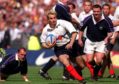 Gregor Townsend couldn't stop the late Christophe Dominici on this occasion in 1999.