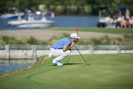 Current World No 1 Dustin Johnson on his way to winning the WGC Matchplay in 2017.