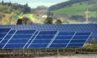 A solar farm in Errol, Perthshire.