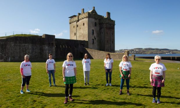 Kiltwalk walkers raising money for Togs.