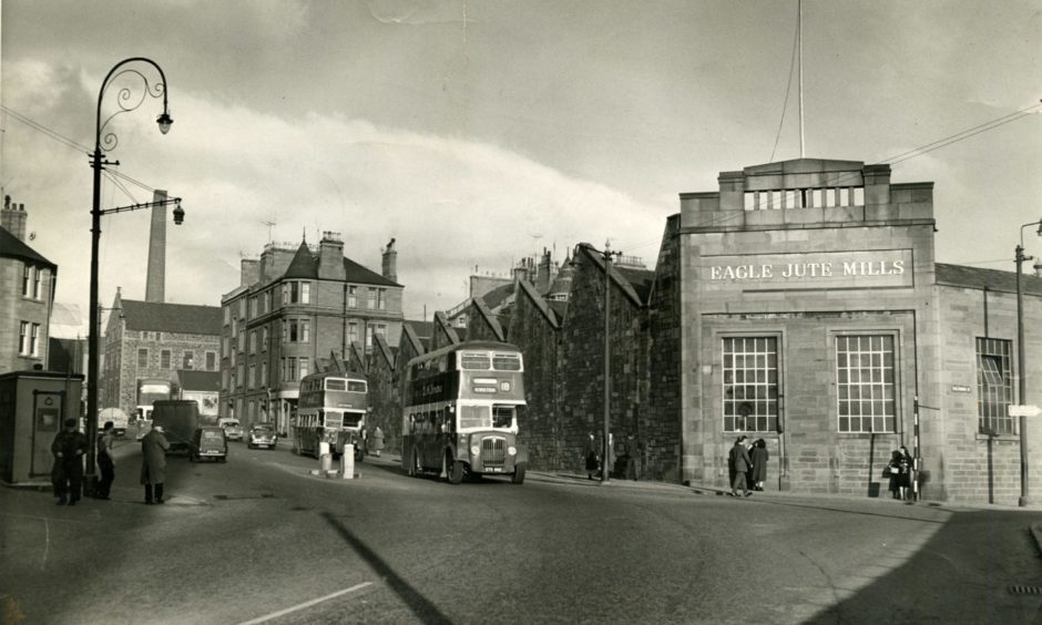 The Eagle Jute Mills which still stand today in February 1961.