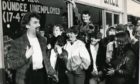 Crowds greeted Billy Connolly when he opened the new premises of the Dundee Resources Centre for the unemployed in November 1985.