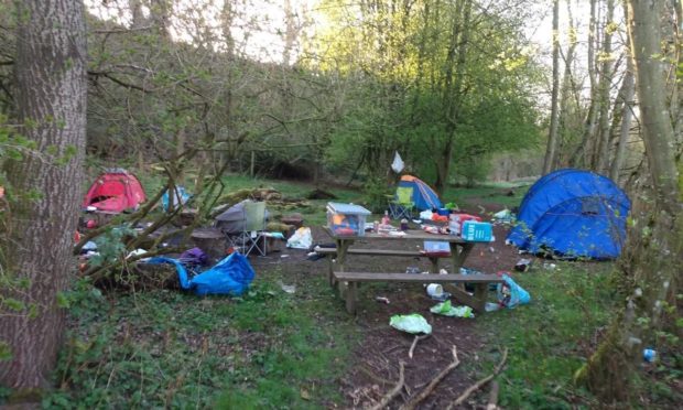 The mess left at Barry Mill.