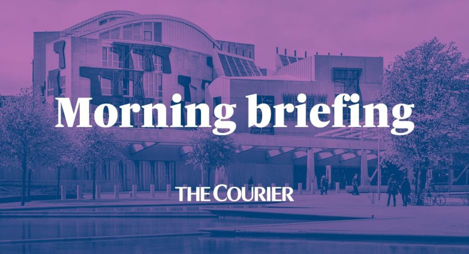 To go with story by Adele Merson. Courier Morning Politics Briefing final graphic. Picture shows; Courier Morning Politics Briefing final graphic.. N/A. Supplied by DCT Media. Date; Unknown
