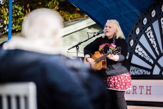 Perth musician Katie Whittaker performed at Gig On A Truck last year. Picture by Ian Potter.